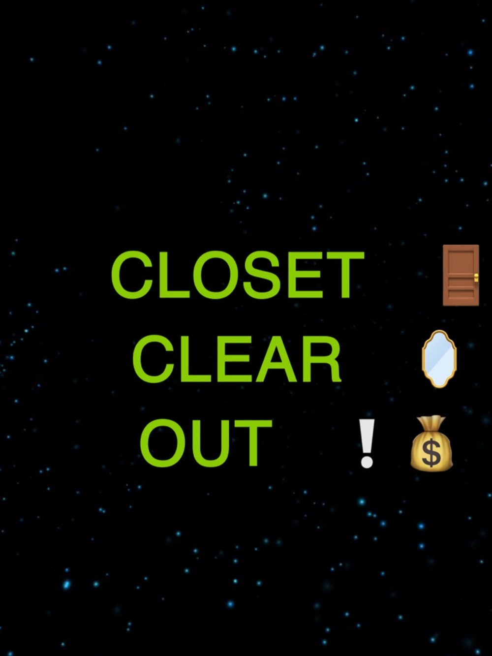 Closet Clear Out
Scroll through all available listings